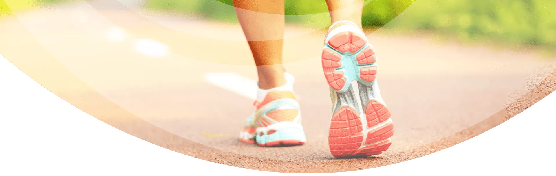 close up of running shoes