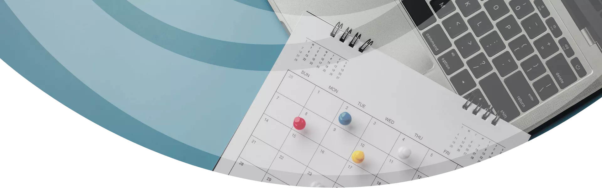 image of calendar and laptop
